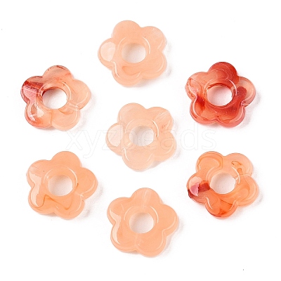 Gradient Color Transparent Acrylic Beads OACR-N137-49B-1