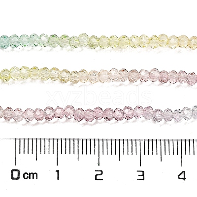 Transparent Painted Glass Beads Strands X1-DGLA-A034-T2mm-A15-1