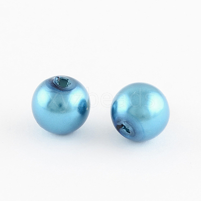 ABS Plastic Imitation Pearl Round Beads SACR-S074-8mm-A18-1