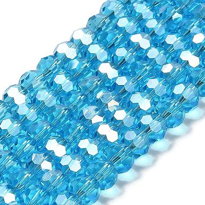 Transparent Glass Beads EGLA-A035-T6mm-B08-1