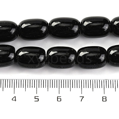 Dyed & Heated Natural Black Onyx Beads Strands G-G177-G01-01-1