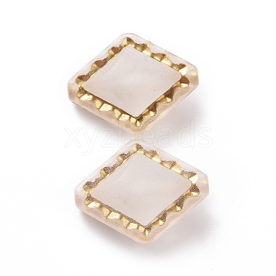 Plating Transparent Acrylic Beads X-OACR-P013-30E-1