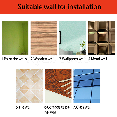 Acrylic Mirror Wall Stickers Decal DIY-CN0001-13A-F-1