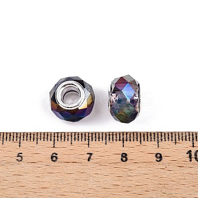 Transparent Glass European Beads GPDL-N004-D14mm-A16-1