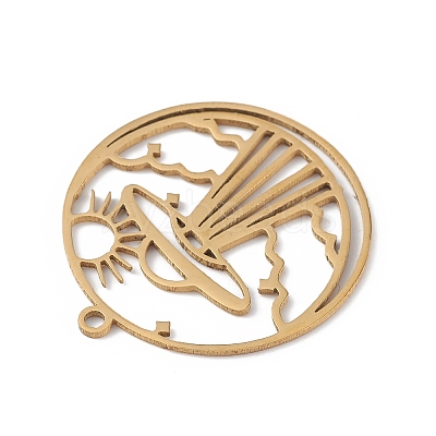 201 Stainless Steel Pendants STAS-K250-06G-1