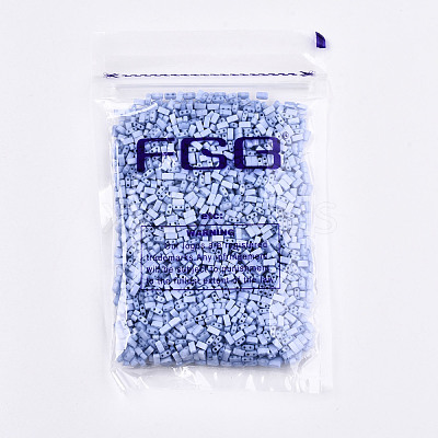 FGB 2-Hole Baking Paint Glass Seed Beads SEED-S031-M-SH494FR-1