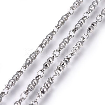 Tarnish Resistant 304 Stainless Steel Link Chains STAS-P219-32-1