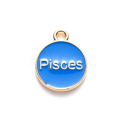 Alloy Enamel Pendants ENAM-S124-01B-02H-1