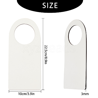 Unfinished Natural Wood Door Knob Hangers DIY-CN0001-16-1