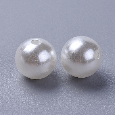 Imitation Pearl Acrylic Beads PL614-22-1