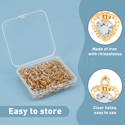 150Pcs Rack Plating Iron Heart Charms IFIN-FI0001-01-1