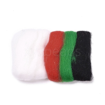 Christmas Theme Snowman Brooch Cactus Needle Felting Kit DIY-K055-04-1