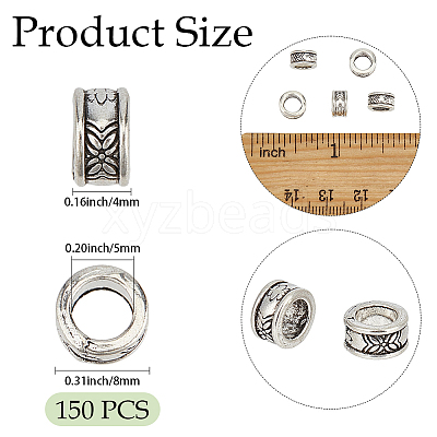 150Pcs Tibetan Style Beads FIND-PA0001-66-1