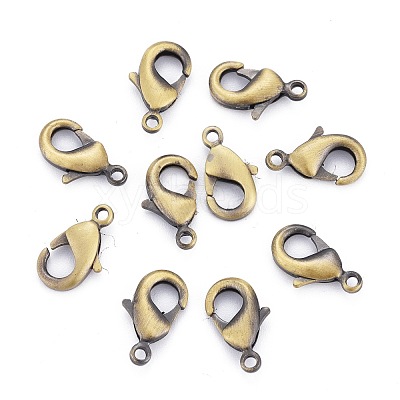 Brass Lobster Claw Clasps KK-902-AB-1