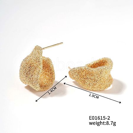 Geometric C-shaped Earrings FE7796-2-1