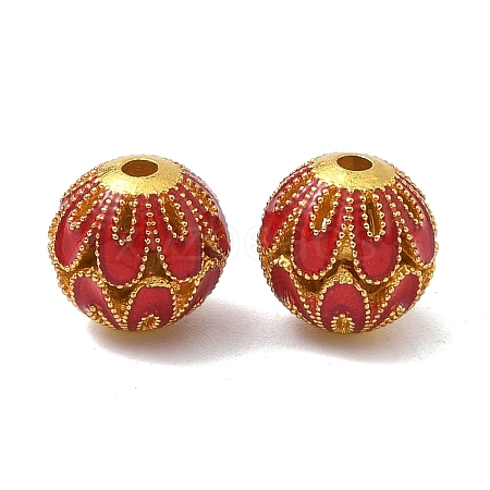 Alloy Enamel Beads ENAM-B037-04G-01-1
