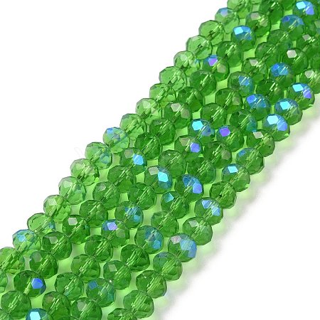 Electroplate Glass Beads Strands X1-EGLA-A034-T4mm-L08-1