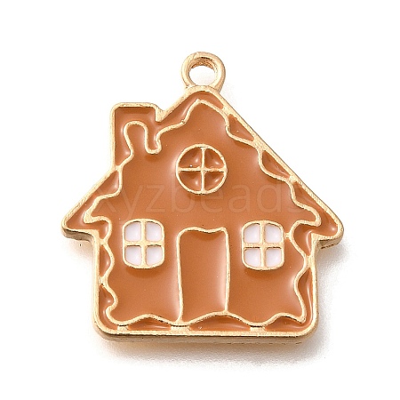 Christmas Theme Alloy Enamel Pendants ENAM-Q509-01KCG-02-1