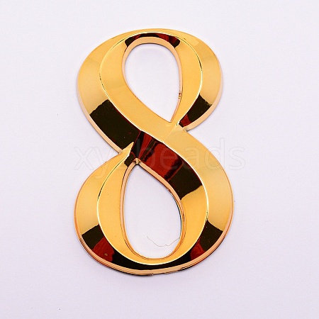 Plastic & PVC Number Sign Labels KY-WH0023-B08-02-1
