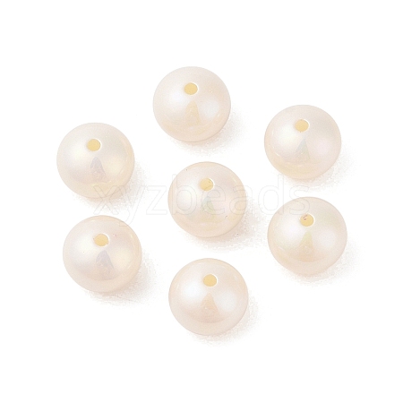 ABS Plastic Imitation Pearl Beads OACR-B026-04-1