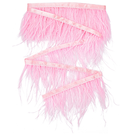 Gorgecraft Ostrich Feather Tassel Ribbon DIY-GF0008-68A-1