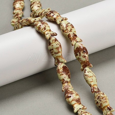 Synthetic Turquoise Beads Strands TURQ-F019-01E-1