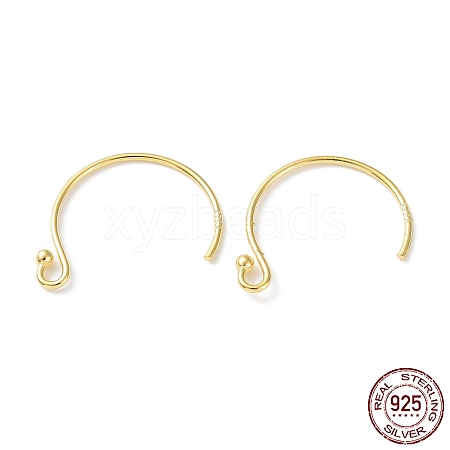 925 Sterling Silver Earring Hooks STER-E068-05G-1