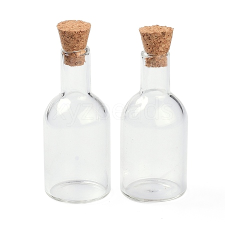 Glass Cork Bottles AJEW-O032-06-1