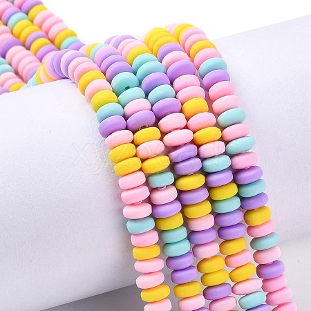 Handmade Polymer Clay Beads Strands CLAY-N008-008M-1