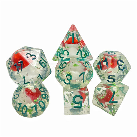 Resin Polyhedral Dice PW-WGD66A3-01-1