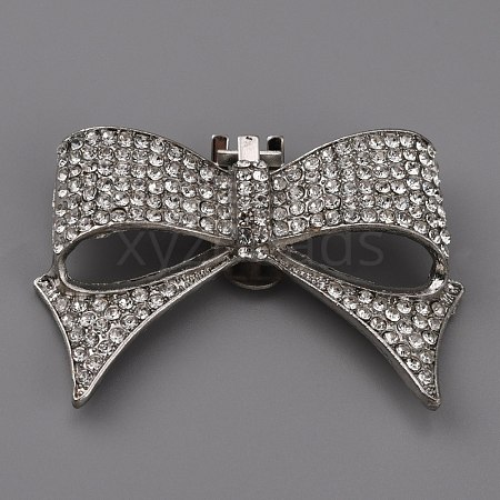 Alloy Rhinestone Shoe Decorations AJEW-WH0020-60P-1