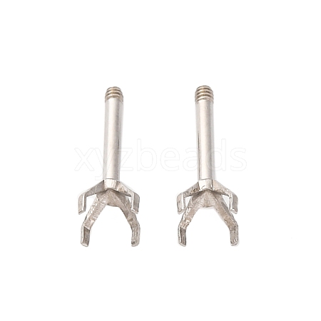 304 Stainless Steel Stud Earring Findings STAS-B091-02B-04P-1