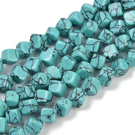 Synthetic Turquoise Beads Strands G-A257-A14-01-1