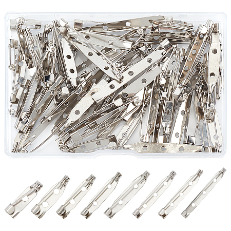 80Pcs 8 Styles Iron Pin Backs DIY-PH0030-67-1