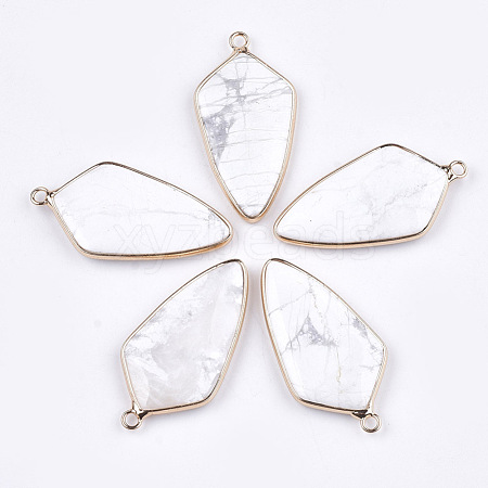 Natural Howlite Pendants G-T112-25F-1