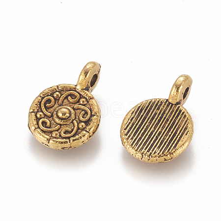 Tibetan Style Alloy Charms X-GLF0159Y-NF-1