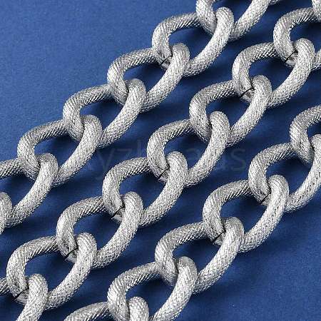 Oxidation Aluminum Textured Curb Chains CHA-H001-13S-1