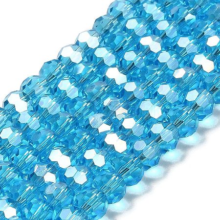 Transparent Glass Beads EGLA-A035-T6mm-B08-1