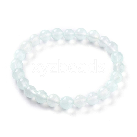 Dyed Natural Jade Beads Stretch Bracelets BJEW-J183-B-23-1