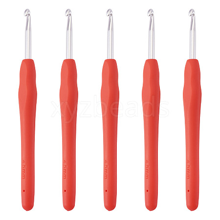 TPR Handle Aluminum Crochet Hook Needles TOOL-TA0001-13B-1