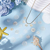 200Pcs 4 Styles Natural Capiz Shell Pendants SSHEL-ME0001-07-5