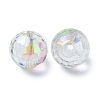Half Rainbow Plated Glass Beads X-EGLA-P059-02B-HR02-2