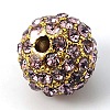 Alloy Rhinestone Beads RB-A034-10mm-A10G-2
