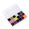 18 Colors Transparent Glass Beads FGLA-X0001-04A-6mm-3