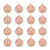 Golden Plated Alloy Enamel Charms X-ENAM-S118-07B-2