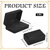 Rectangle PU Leather Rings Storage Boxes with Velvet Inside AJEW-WH0166-14-2