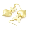Rack Plating Brass Dnagle Earrings KK-C029-05G-2
