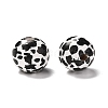 Printed Wood European Beads LS-X-WOOD-F011-06-2