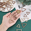 2 Sets Unfinished Wood Triangle Pendants DIY-PH0028-88-4