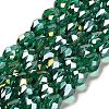 Electroplate Glass Beads Strands EGLA-D015-15x10mm-26-1